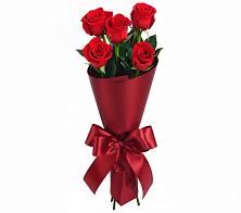 5 Красных роз Эдлесс Лав в Ульяновске Букет 5 Красных роз Эдлесс Лав в Ульяновске