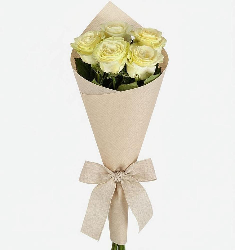 Букет белые крылья в Ульяновске Букет цветов из: Розы в Ульяновске