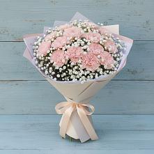 Букет Нежность рассвета в Ульяновске Букет цветов из:  Гвоздики в Ульяновске