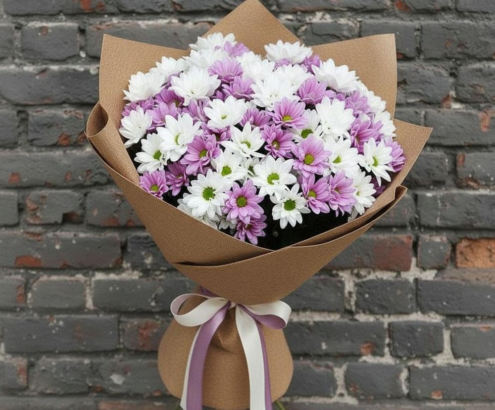 Букет грани совершенства в Ульяновске Букет цветов из: Хризантемы в Ульяновске