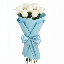 7 Белых роз Проуд в Ульяновске Букет 7 белых роз Проуд в Ульяновске