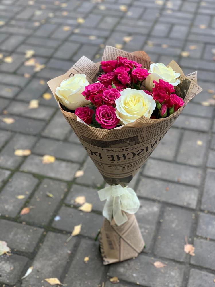 Букет Удивительный из роз в Ульяновске Букет цветов из: Розы в Ульяновске