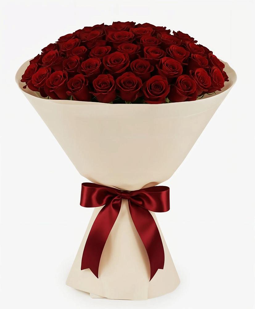 101 Бордовая роза Блэк Бакарра в Ульяновске Букет 101 Бордовая роза Блэк Бакарра в Ульяновске