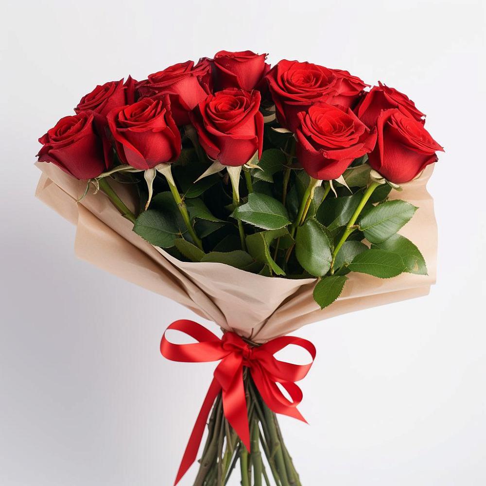 11 Красных роз Эдлесс Лав в Ульяновске Букет 11 Красных роз Эдлесс Лав в Ульяновске