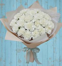 Букет Хрустальное утро в Ульяновске Букет цветов из:  Гвоздики в Ульяновске