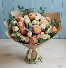 Букет цветов из:  Альстромерии и Розы #REPLACE_PRED# Ульяновске